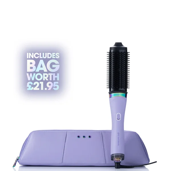 Ghd Duet Blowdry Limited Edition Hair Dryer Brush In Galactic Lilac With Matching Heat-Resistant Bag & Mat
