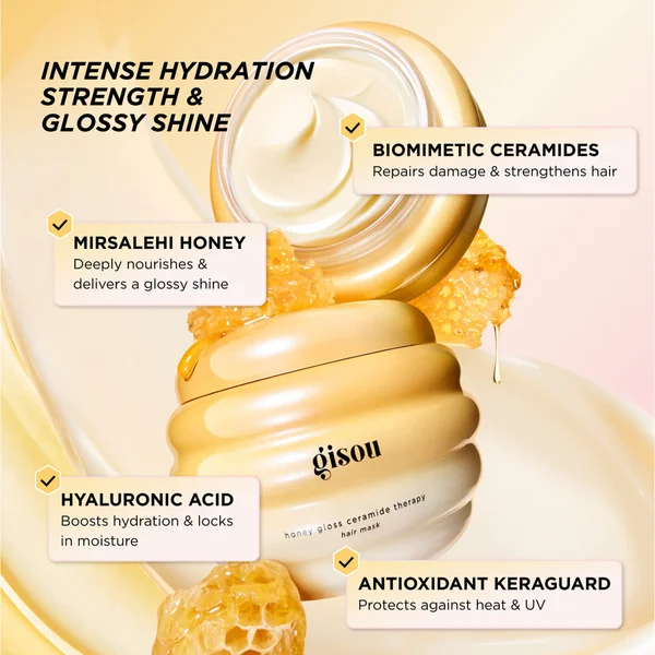 Gisou Honey Gloss Ceramide Therapy Hair Mask 230ml