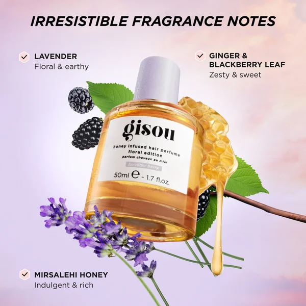 Gisou Honey Infused Hair Perfume 15ml - Lavender Berry