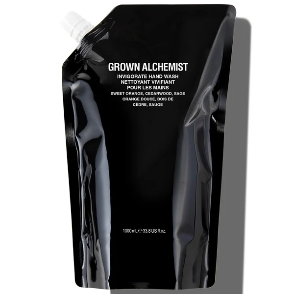 Grown Alchemist Invigorate Hand Wash Sweet Orange Cedarwood + Sage 1L Refill Pouch