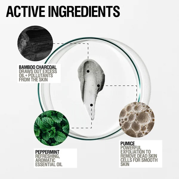 Grown Alchemist Smoothing Body Exfoliant Bamboo Charcoal Pumice + Peppermint 170ml