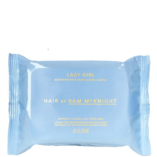 Hair By Sam McKnight Lazy Girl Biodegradable Hair Cleanse Cloths (20 Wipes)