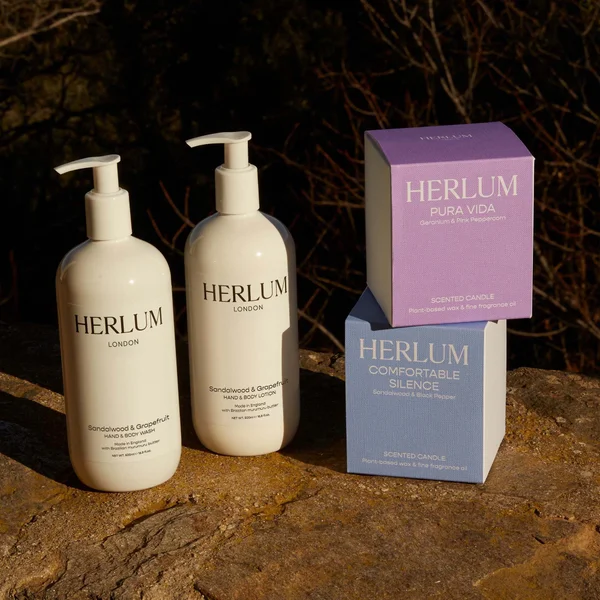 Herlum Hand And Body Wash And Lotion Duo - Sandalwood And Grapefruit 500ml