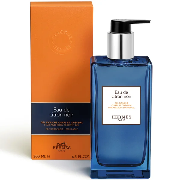 Hermès Eau De Citron Noir Hair And Body Shower Gel Bottle 200ml