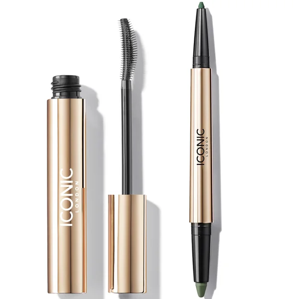 ICONIC London Enrich and Elevate Mascara and Kajal Eyeliner Bundle (Various Shades)