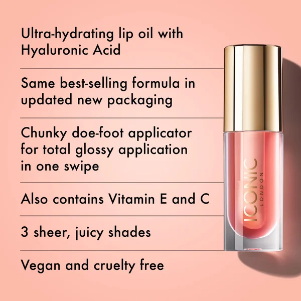 ICONIC London Lustre Lip Oil 6ml (Various Shades)
