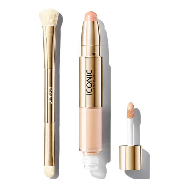 ICONIC London Radiant Concealer and Brush Bundle (Various Shades)