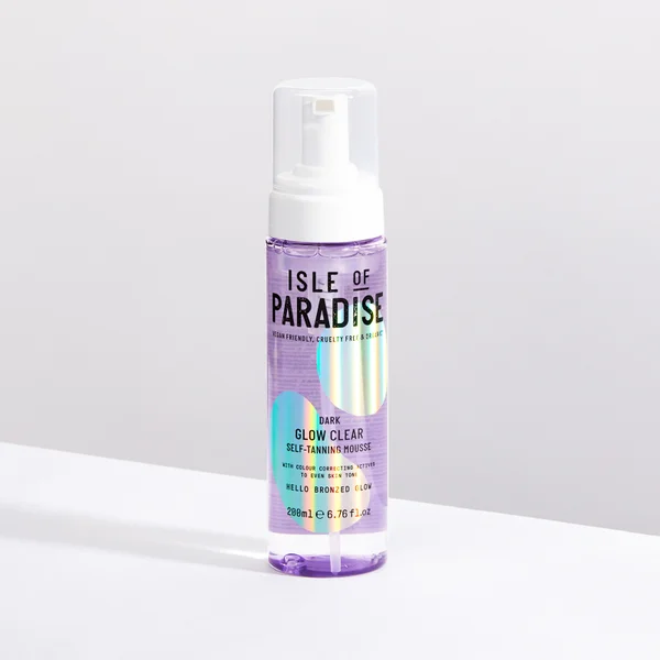 Isle Of Paradise Glow Clear Self-Tanning Mousse - Dark 200ml