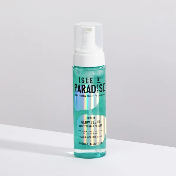 Isle Of Paradise Glow Clear Self-Tanning Mousse - Medium 200ml