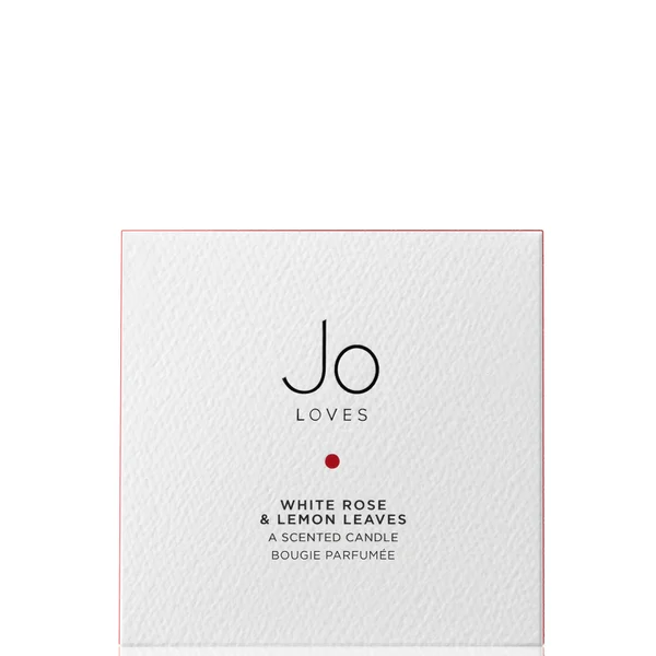 Jo Loves A Home Candle – White Rose & Lemon Leaves