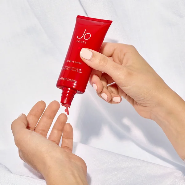 Jo Loves Jo Hand Cream And Sanitiser Duo 2x 25ml