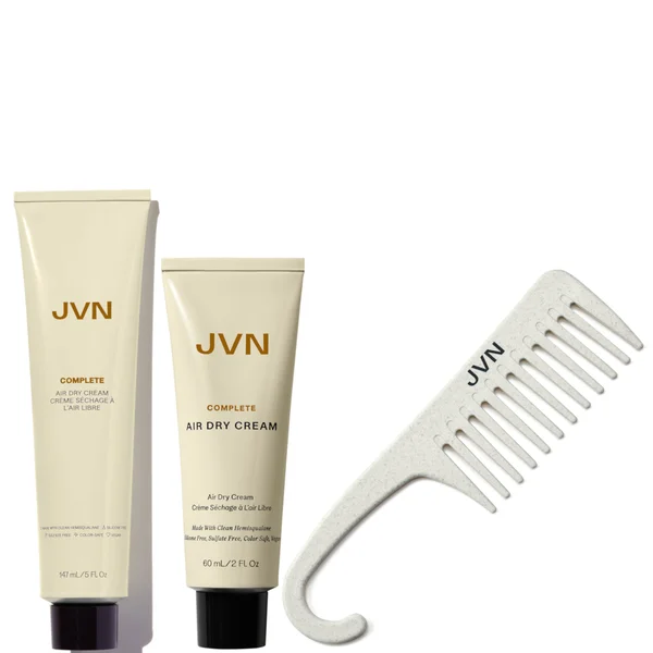 JVN Air Dry Cream Deluxe Mini and Wide Tooth Comb Trio