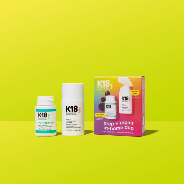 K18 Biomimetic Hairscience Prep + Repair At Home Duo