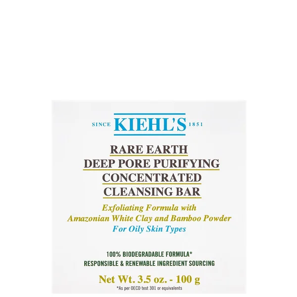 Kiehl's Rare Earth Deep Pore Detoxifying Concentrated Cleansing Bar 100g