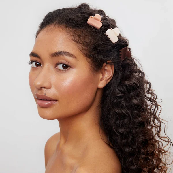 Kitsch Mini Puffy Rosewood Claw Clips 8 Piece Set