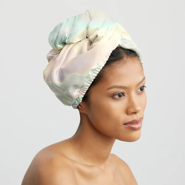 Kitsch Satin-Wrapped Microfiber Hair Towel - Aura
