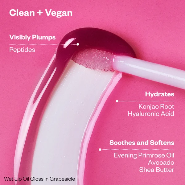 Kosas Wet Lip Oil Plumping Peptide Gloss - Juicy Jellies 4.6ml (Various Shades)