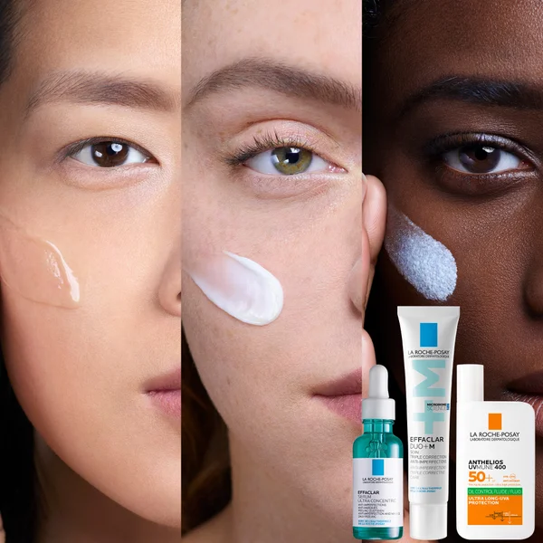 La Roche-Posay Breakout-Fighting And Post-Acne Mark Set: Effaclar Serum Duo+M Anti Blemish Corrective Care And SPF50+