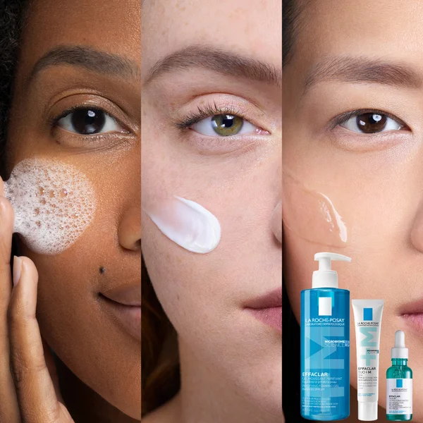 La Roche-Posay Breakout-Fighting Set- High Strength: Effaclar Cleanser Serum And Corrective Care