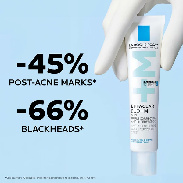 La Roche-Posay Effaclar Duo+M Anti-Blemish Corrective Gel Moisturiser For Oily Blemish-Prone Skin 40ml