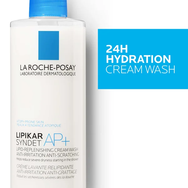 La Roche-Posay Lipikar Syndet AP+ Soothing Cream Wash For Eczema And Atopic Skin 400ml