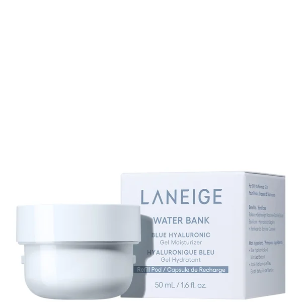 LANEIGE Water Bank Blue Hyaluronic Acid Gel Moisturiser 50ml + Refill 50ml Bundle