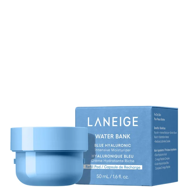 LANEIGE Water Bank Blue Hyaluronic Acid Intensive Cream 50ml + Refill 50ml Bundle