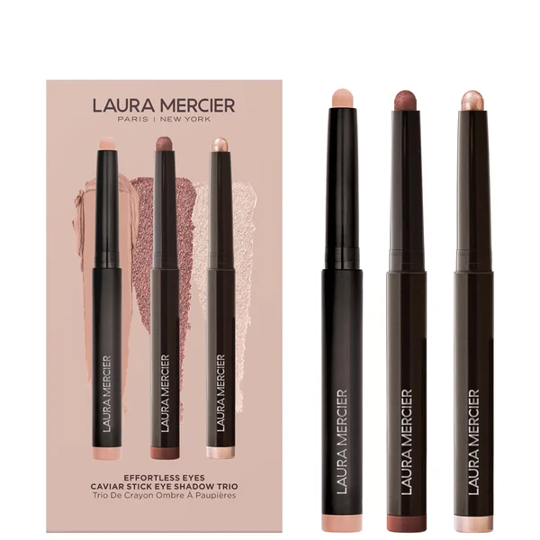 Laura Mercier Effortless Eyes Caviar Stick Eye Shadow Trio - Rosegold Burnished Bronze Dune