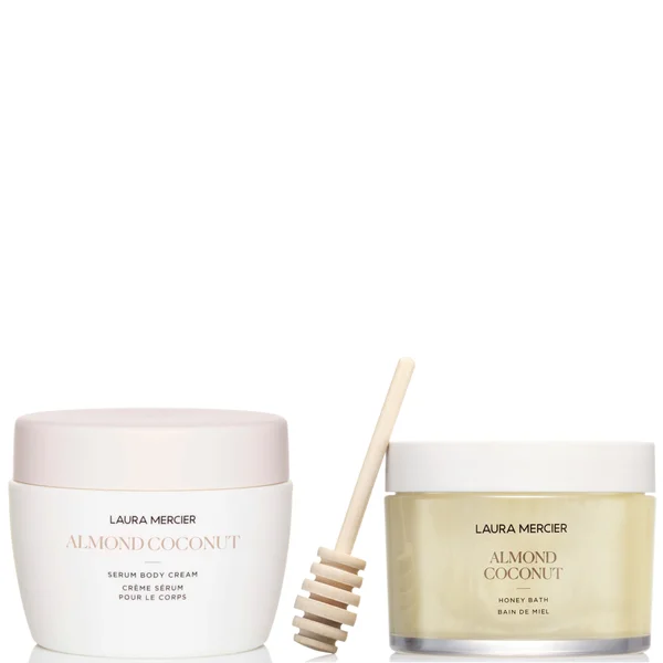Laura Mercier Honey Bath 250ml - Almond Coconut + Almond Coconut Serum Body Cream 200ml