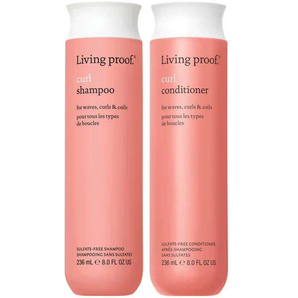Living Proof Curl Shampoo and Conditioner Bundle for Stronger Hydrated Healthier looking curls