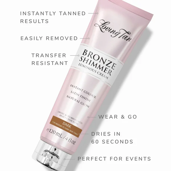 Loving Tan Bronze Shimmer Luminous Cream 120ml (Various Shades)