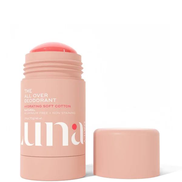 Luna Daily The All Over Deodorant Stick- Extra-strength Natural Non-Staining Hydrating Soft Cotton For Dry Skin 70ml