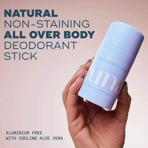 Luna Daily The All Over Deodorant™- Extra-strength Natural Non-Staining Body Deodorant Stick- Cooling
