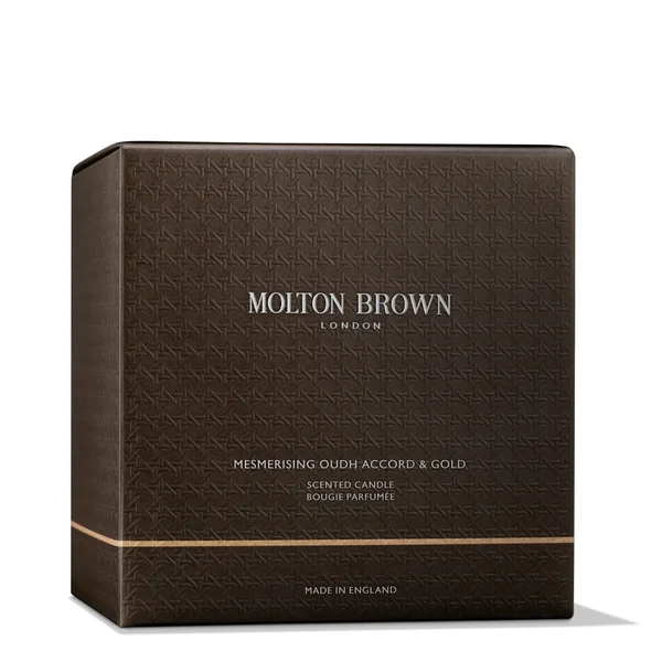 Molton Brown Mesmerising Oudh Accord And Gold Luxury Scented Triple Wick Candle 600g