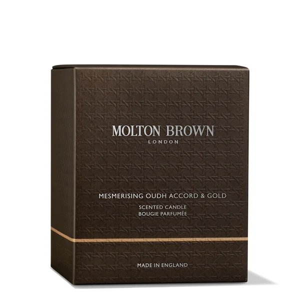 Molton Brown Mesmerising Oudh Accord And Gold Signature Scented Single Wick Candle 190g