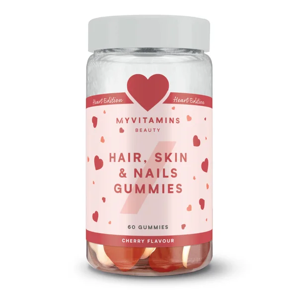 Myvitamins Hair Skin and Nails Gummies Cherry 60 Gummies (WE)