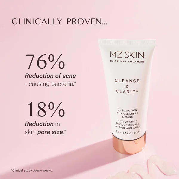 MZ Skin Cleanse & Clarify Dual Action AHA Cleanser And Mask