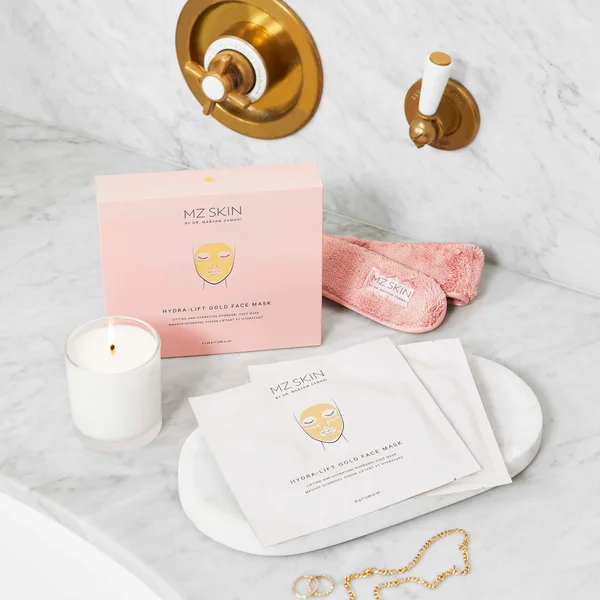 MZ Skin Hydra-Lift Golden Facial Treatment Mask (Pack Of 5)