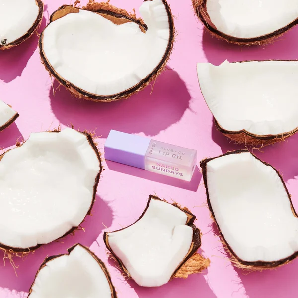 Naked Sundays SPF50 Glow & Go Lip Oil In Coconut