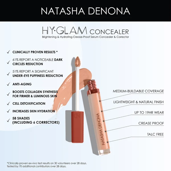 Natasha Denona Hy-Glam Correcting Concealer 7g (Various Shades)