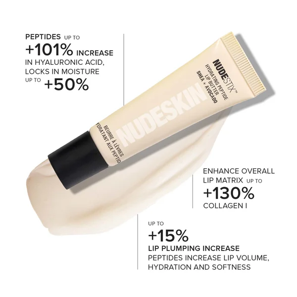 NUDESTIX Hydrating Peptide Lip Butter 10ml (Various Shades)