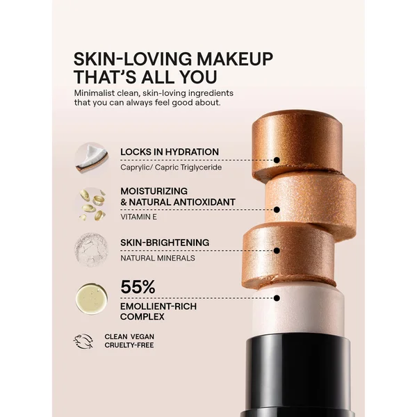 NUDESTIX Nudies Glow All Over Face Highlight Colour 8g (Various Shades)