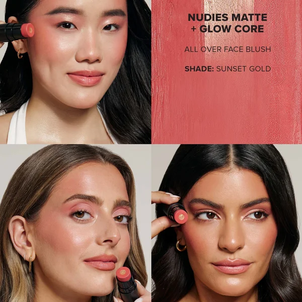 NUDESTIX Nudies Matte And Glow Core All Over Face Blush Colour 6g (Various Shades)
