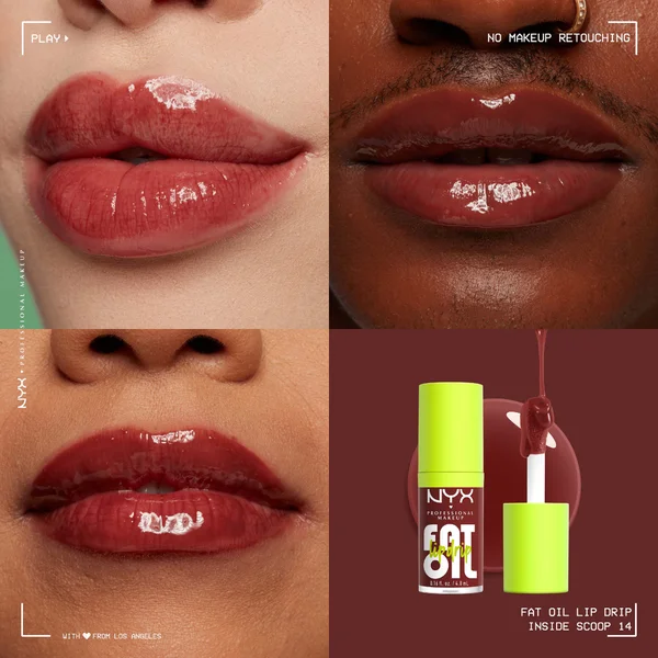 NYX Professional Makeup Fat Oil Lip Drip 12H Hydration Non-Sticky Finish Lip Gloss 4.8ml (Various Shades)