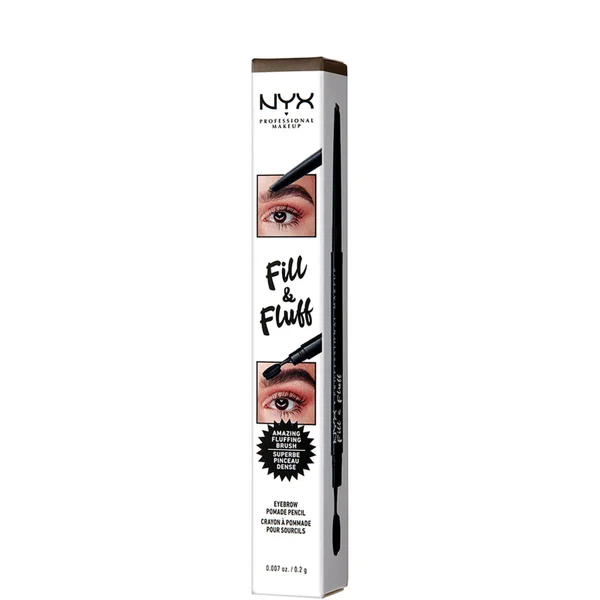NYX Professional Makeup Fill and Fluff Eyebrow Pomade Pencil 0.2g (Various Shades)