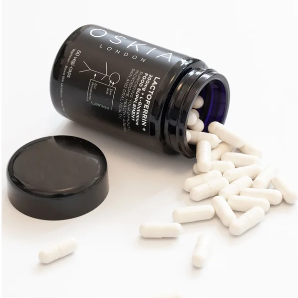 Oskia Lactoferrin+ Supplement - Immunity Microbiome Skin Health 60 Capsules