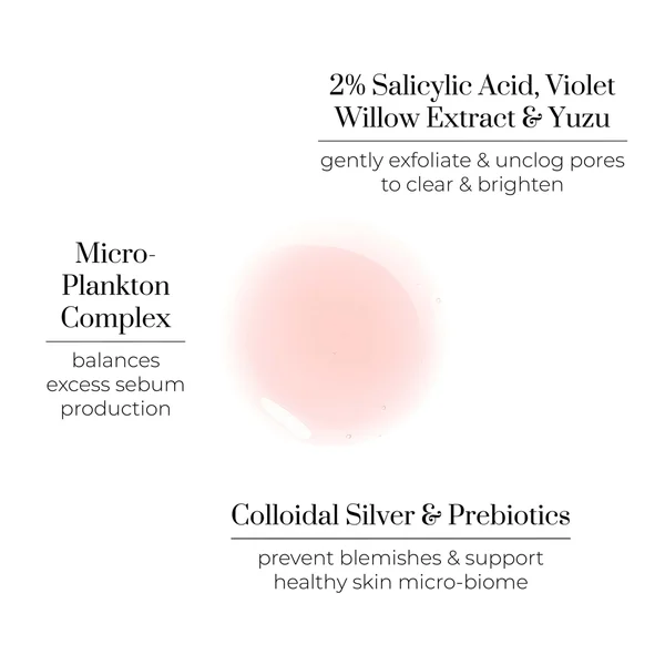 Oskia Violet Water Bha Clarifying Treatment Tonic 100ml