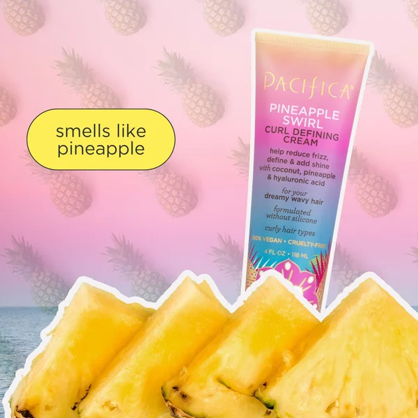 Pacifica Pineapple Swirl Curl Defining Cream 118ml