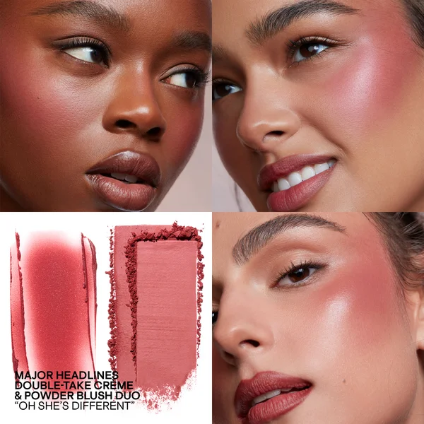 PATRICK TA Major Headlines Double-Take Cream And Powder Blush Duo (Various Shades)