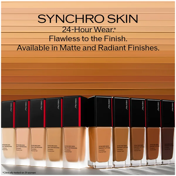 Shiseido Synchro Skin Radiant Lifting Foundation 30ml (Various Shades)